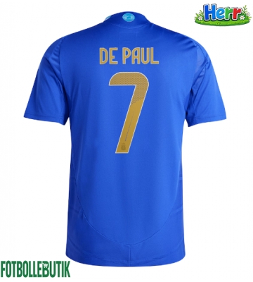 Argentina Rodrigo De Paul #7 Bortatröja Copa America 2024 Kortärmad